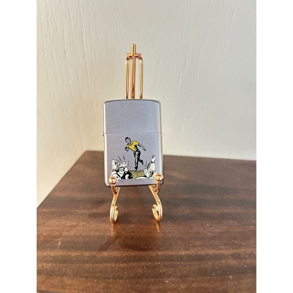 Vintage Zippo Lighter BOWLER Bowling Ball Sports Series Great Condition